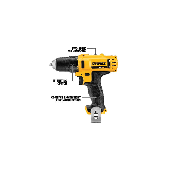 DeWalt 12V MAX Cordless Drill/Driver & Impact Driver Combo Kit