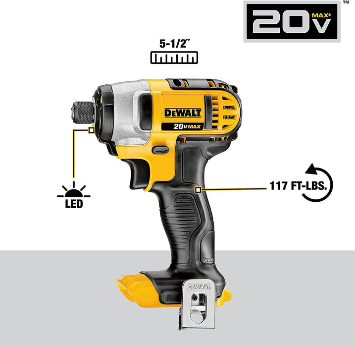 DeWalt 20V Li-Ion Compact Drill & Impact Kit (DCD771 + DCF885)