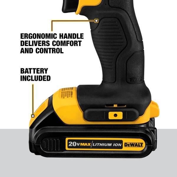 DeWalt 20V Li-Ion Compact Drill & Impact Kit (DCD771 + DCF885)