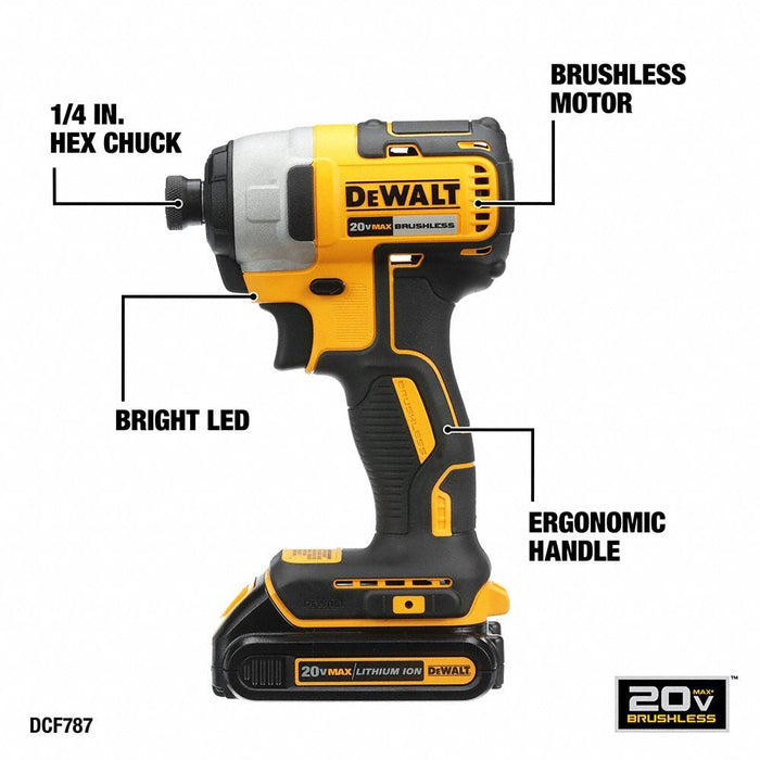 DeWalt 20V MAX Compact Brushless Drill/Driver & Impact Driver Combo Kit