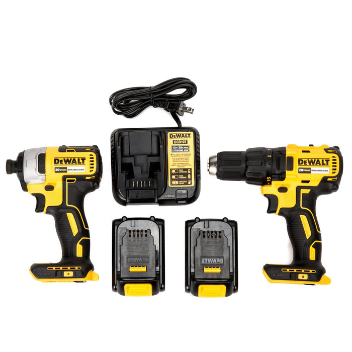 DeWalt 20V MAX Compact Brushless Drill/Driver & Impact Driver Combo Kit