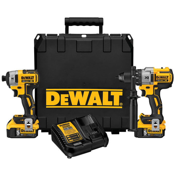 DeWalt 20V MAX XR® Brushless 5 Ah Hammer Drill/Impact Kit