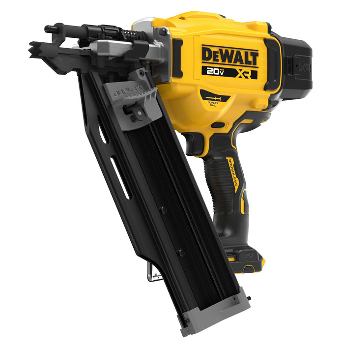 DeWalt 20V MAX XR Brushless 21 Degree Plastic Collated Duplex Nailer - Tool Only