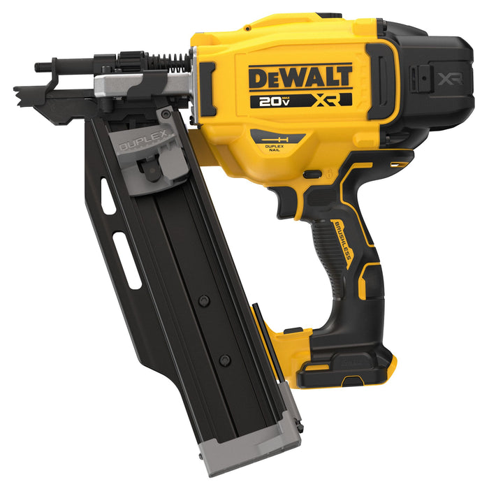 DeWalt 20V MAX XR Brushless 21 Degree Plastic Collated Duplex Nailer - Tool Only
