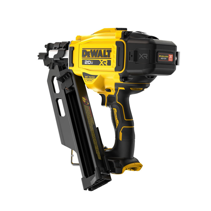 Dewalt 20V MAX XR 30° Brushless Cordless Paper Collated Framing Nailer - Tool Only