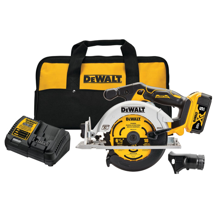 DeWalt 20V MAX 6-1/2" Brushless Cordless Circular Saw Kit