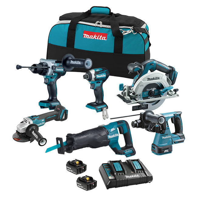 Makita 18V LXT Brushless 6-Tool Combo Kit