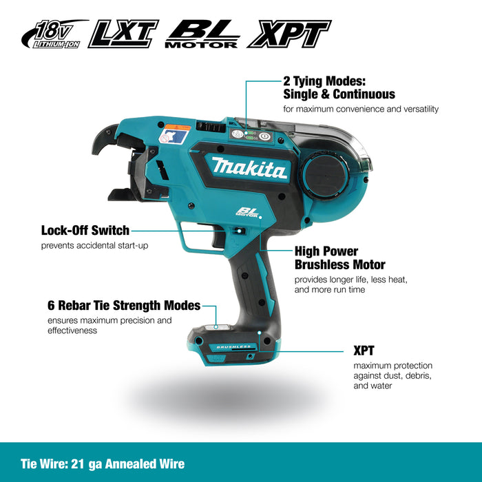 Makita 18V LXT Brushless Rebar Tying Tool - Tool Only