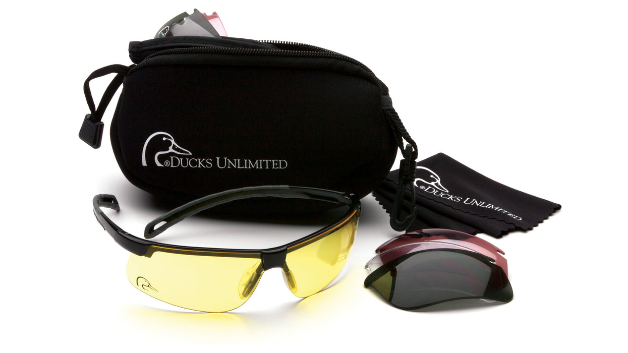 Pyramex Duck's Unlimited Shooting Glasses Kit