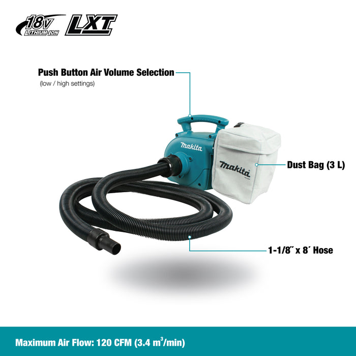 Makita 18V LXT Cordless Vacuum Cleaner - Tool Only