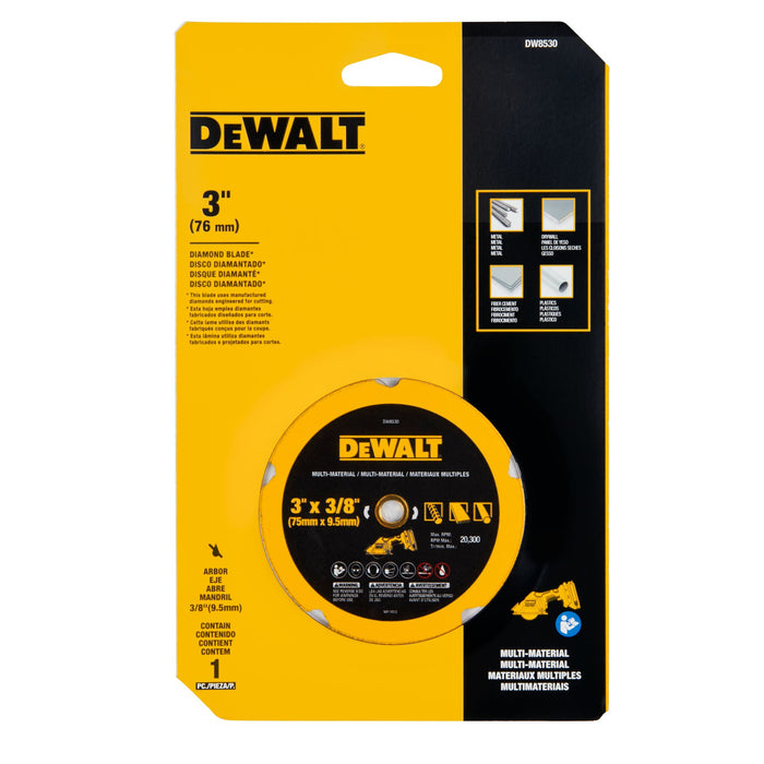 DeWalt 3" x 3/8" Diamond Multi-Material Blade