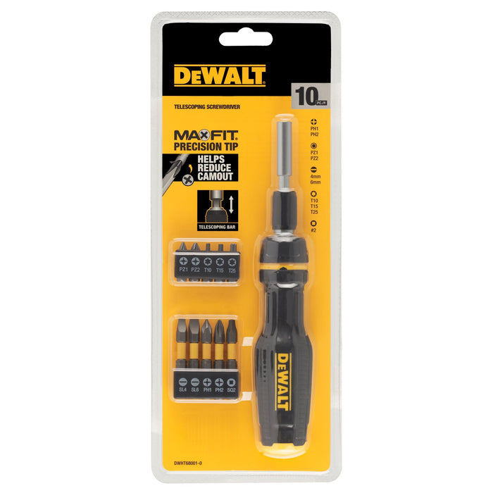 DeWalt 10 pc. MAX FIT® Telescoping Multi-Bit Screwdriver Set