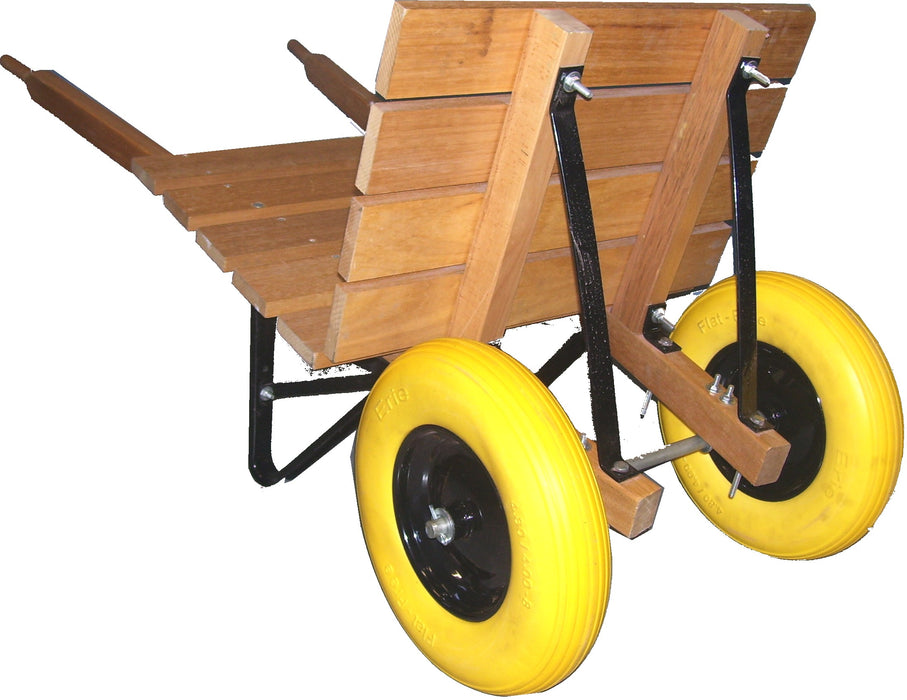 Erie E-5038-D Hardwood Brickcart w/ Dual Flat Free Tires