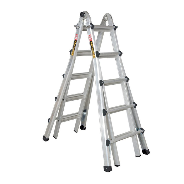 Metaltech Aluminium Multi Task Ladder (Grade 1A) - 21ft