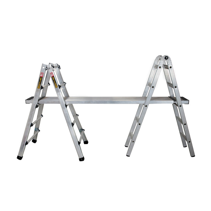 Metaltech Aluminium Multi Task Ladder (Grade 1A) - 21ft