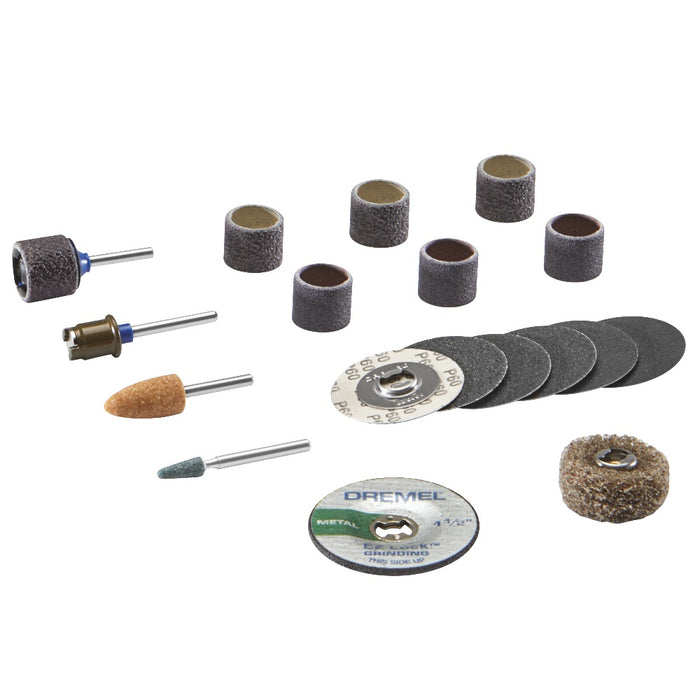 Dremel EZ727-01 18 pc. EZ Lock™ Sanding and Grinding Rotary Accessory Kit