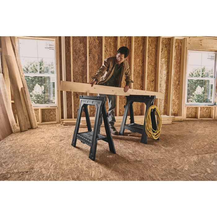 Stanley Folding Sawhorse Twin Pack