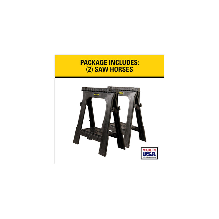 Stanley Folding Sawhorse Twin Pack