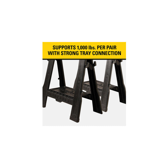 Stanley Folding Sawhorse Twin Pack