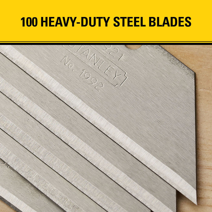 Stanley 100PK 2 Heavy Duty Utility Blades w/Dispenser