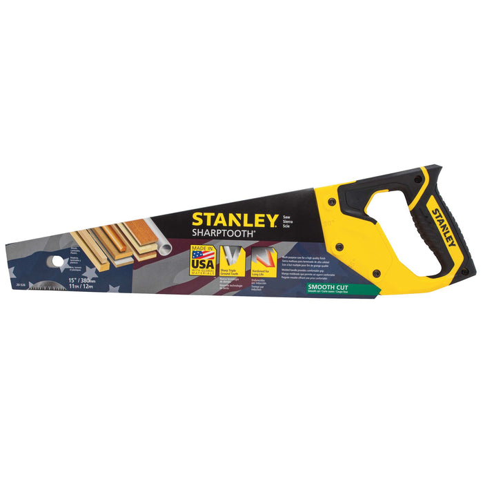 Stanley 15" Finish Cut SharpTooth Saw