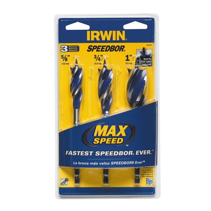 Irwin 3-Piece Speedbor Drill Bit Set