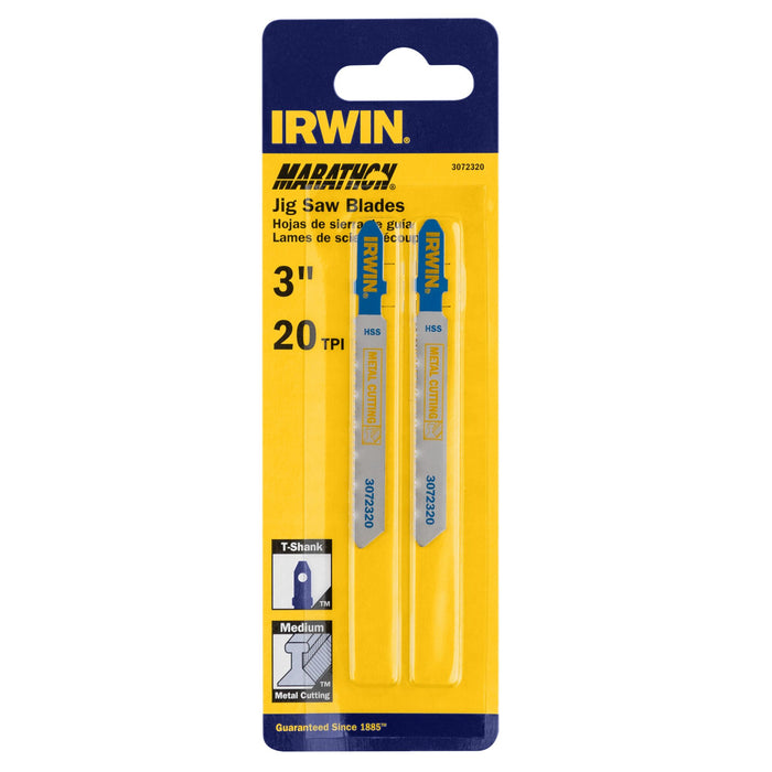 Irwin 2PK T-Shank 3" Bi-Metal Jig Saw Blades