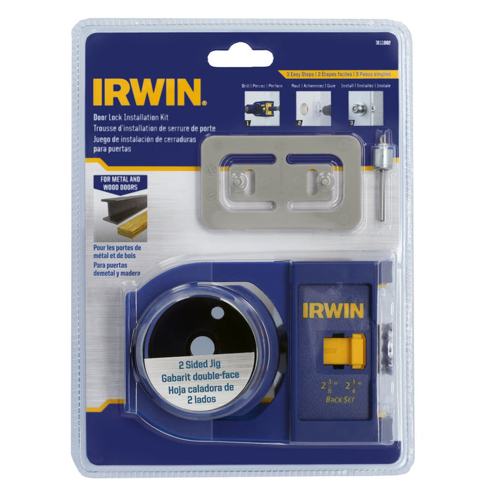 Irwin Metal & Wood Door Lock Installation Kit