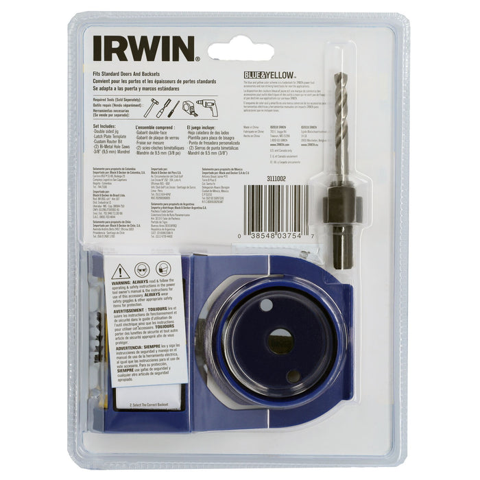 Irwin Metal & Wood Door Lock Installation Kit