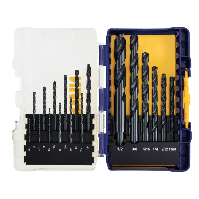 Irwin 18 pc. Black Oxide Metal Index Drill Bit Set