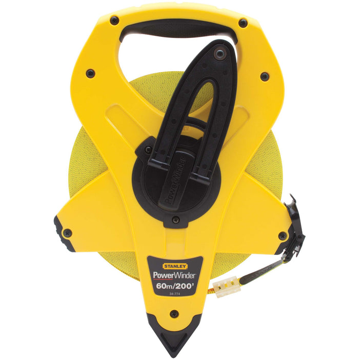 Stanley 60m/200ft PowerWinder Fibreglass Tape Measure