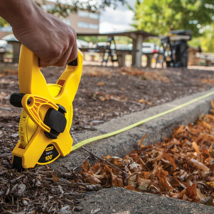 Stanley 100ft Open Reel Fibreglass Tape Measure