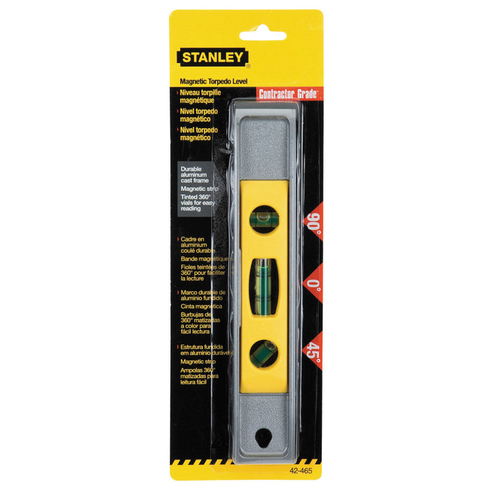 Stanley 9" (225mm) Magnetic Torpedo Level