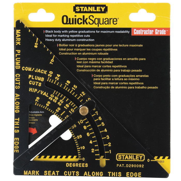 Stanley 6" Premium Adjustable Quick Square