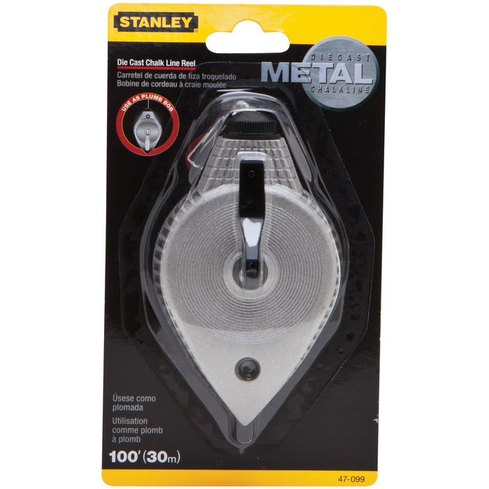 Stanley 100ft Metal Chalk Line Reel