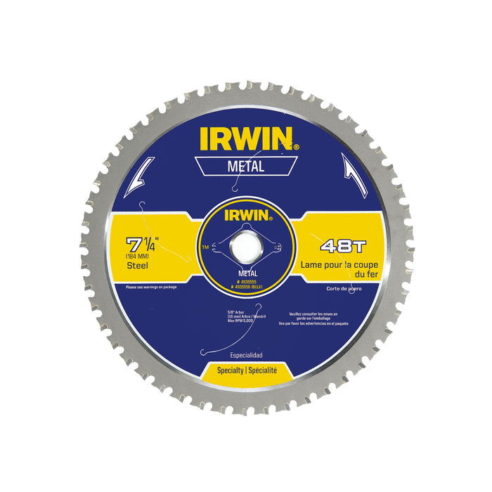 Irwin Metal-Cutting Circular Saw Blade - 7-1/4" x 48T