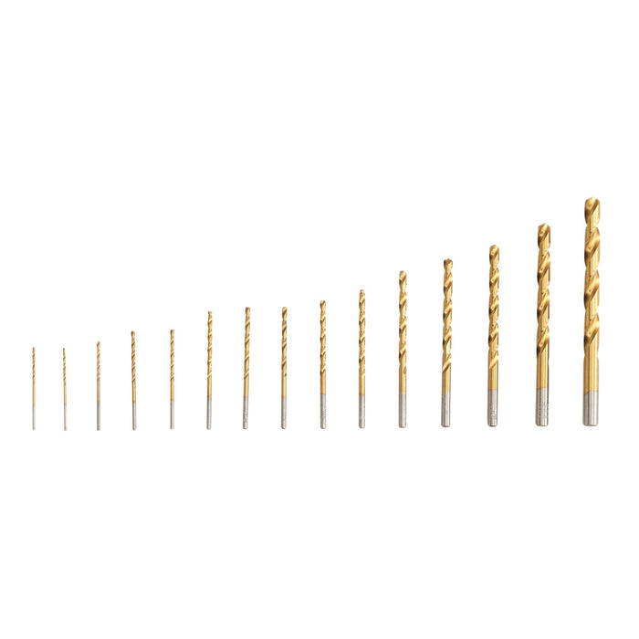 Irwin 15 pc. Titanium Nitride Coated HSS Drill Bit Set