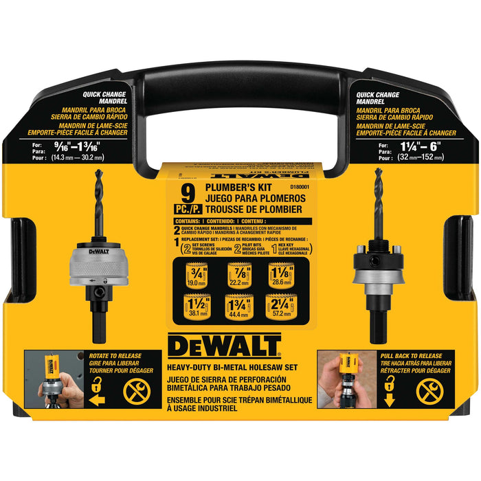 DeWalt Bi-Metal Hole Saw Kit