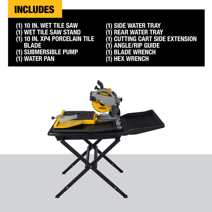 DeWalt 10" Wet Tile Saw With Stand