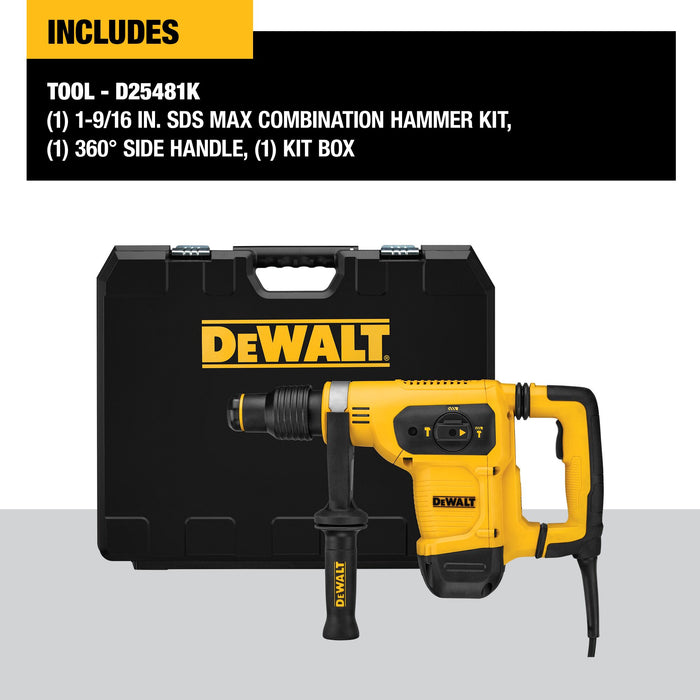 DeWalt 1-9/16" SDS MAX Combination Hammer Kit