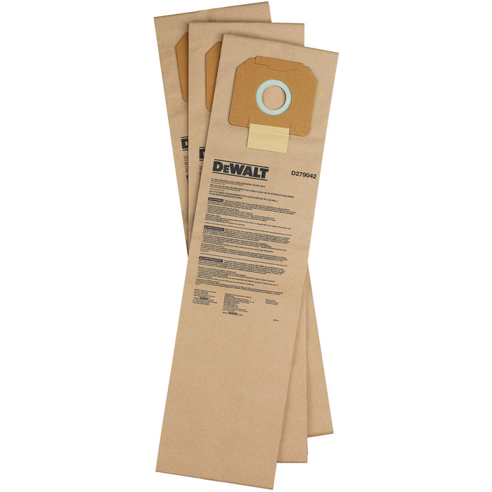 DeWalt 3PK Paper Filter Bags For D27904