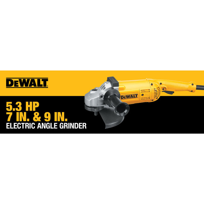 DeWalt 7" & 9" 5.3 HP Angle Grinder