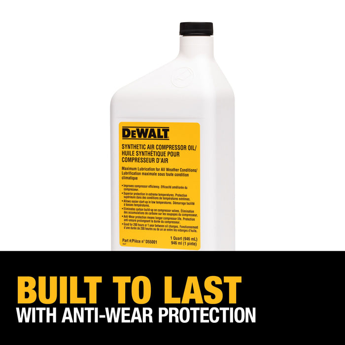 DeWalt 12PK Synthetic Compressor Oil - 946mL