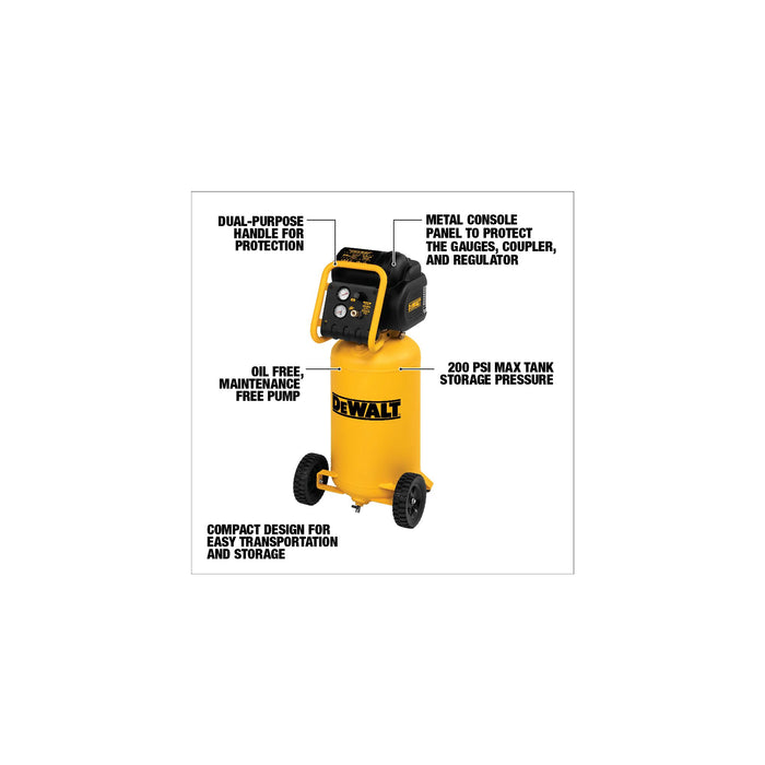 DeWalt 1.6 HP Continuous 15 Gallon Workshop Compressor