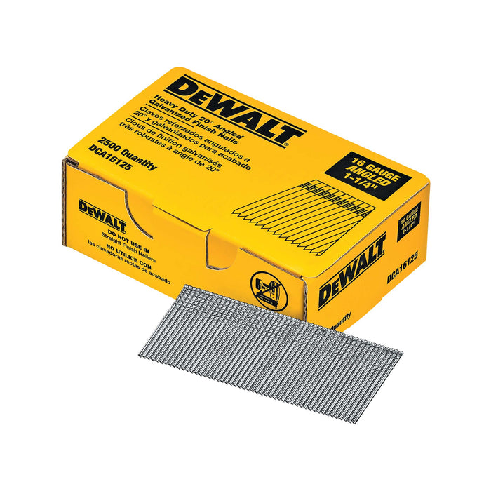 DeWalt 16G 20° Angled Finish Nails (2,500PK)