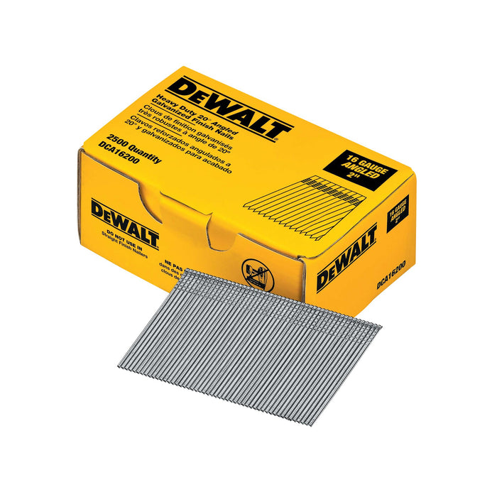 DeWalt 16G 20° Angled Finish Nails (2,500PK)