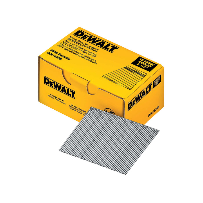 DeWalt 16G 20° Angled Finish Nails (2,500PK)