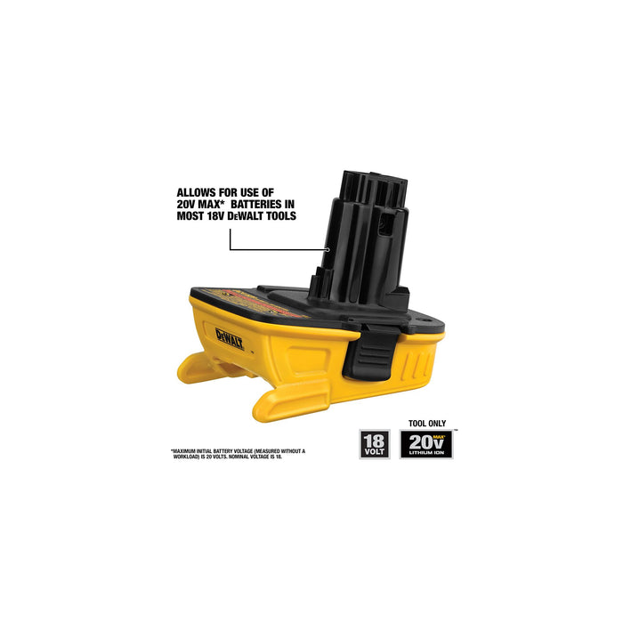 DeWalt 18V to 20V Battery Adapter