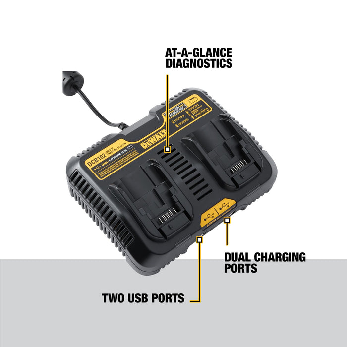 DeWalt Jobsite Charging Station & Battery Kit