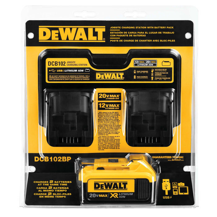 DeWalt Jobsite Charging Station & Battery Kit